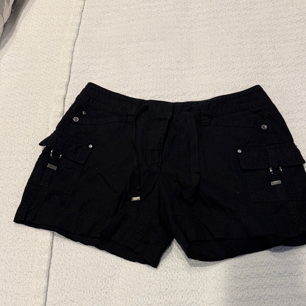 White House Black Market Women's Black Cargo Shorts